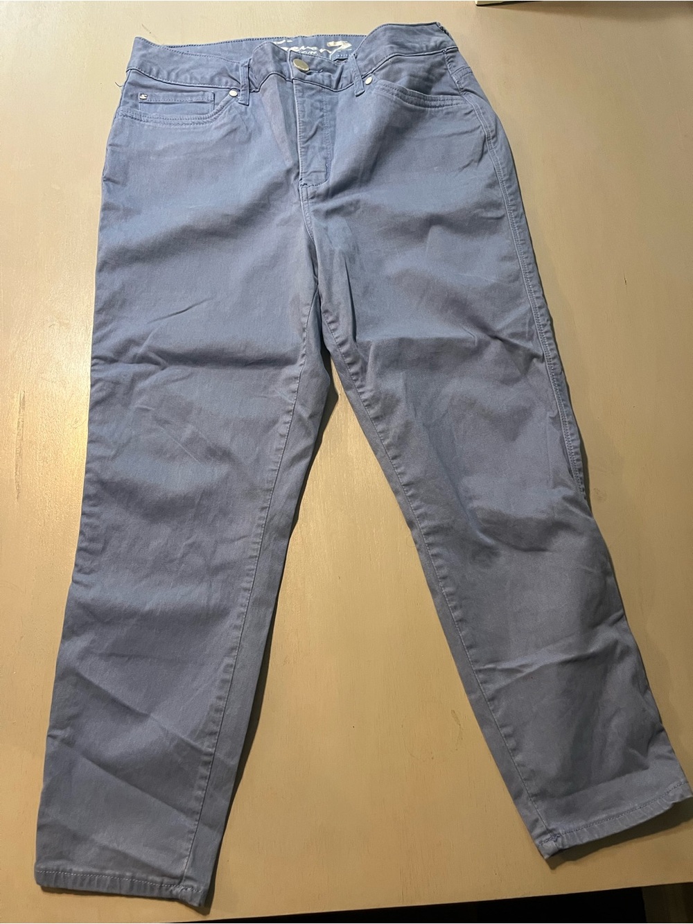 Seven7 Dusty Blue Ankle Skinny Jeans - Size 12 - Cotton Blend Stretch
